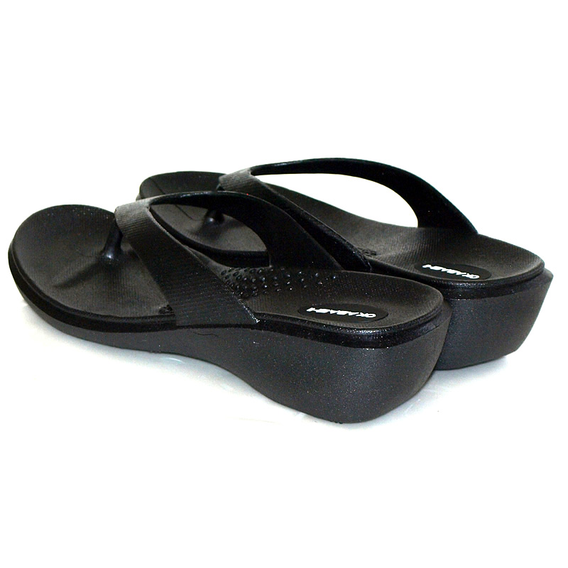 The Deck Okabashi オカバシ レディース Splash ヒール ビーチ サンダル ブラック O 010 Black Oka O 010